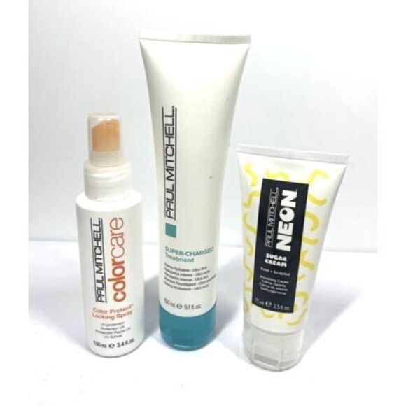 Paul Mitchell Lot Super Charged Treatment Sugar Cream Color Locking Spray New - Picture 1 of 2